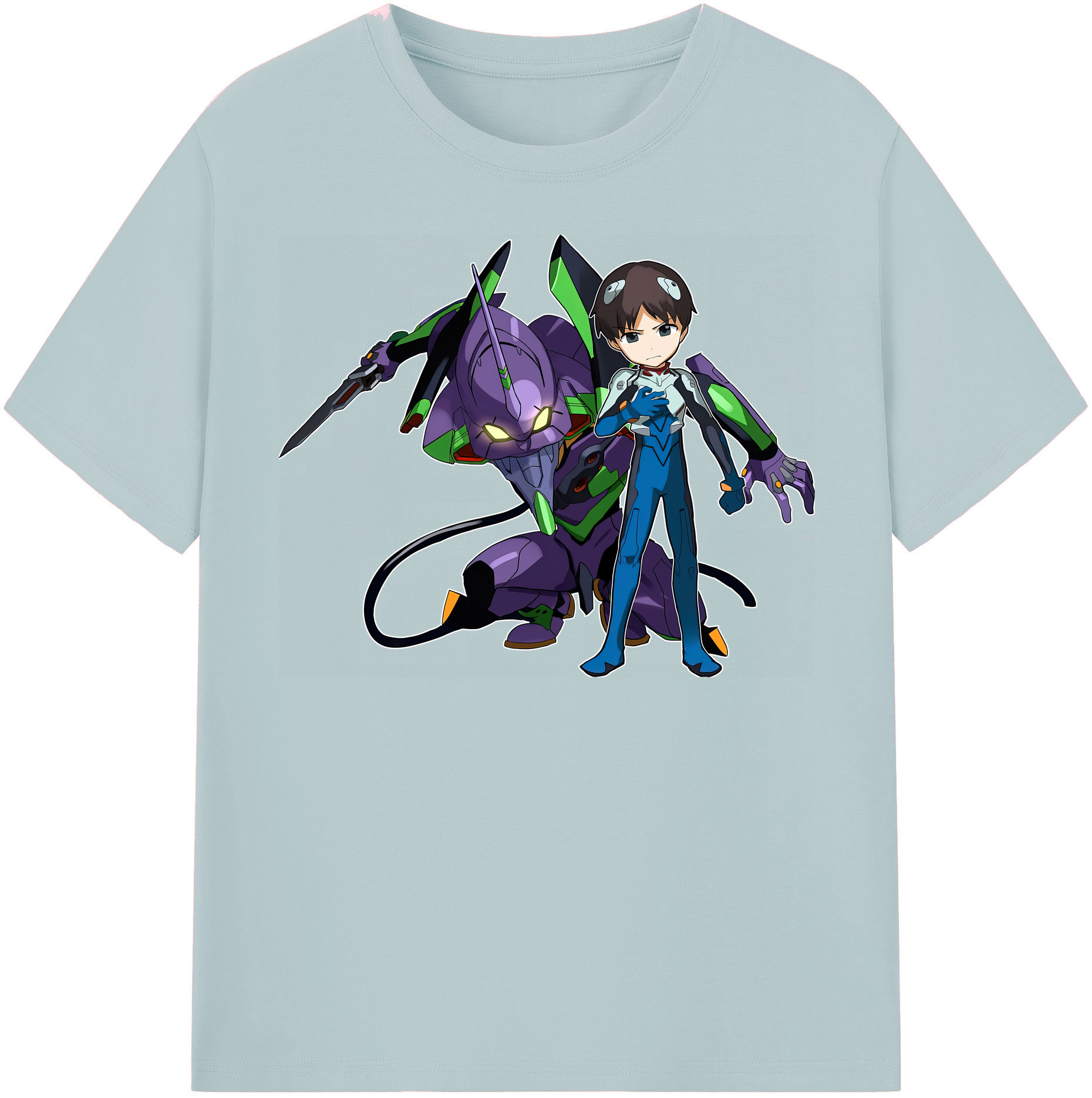 （画像用） EVA 新世紀エヴァンゲリオン 綿100％半袖Tシャツ（フロントプリント）